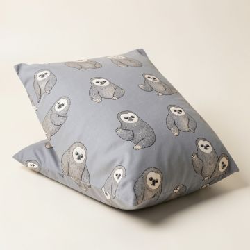 Aqua And Grey Sloth Collection Sloth Body Pillow Case (synthetic illustration; no displayed measurements)