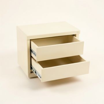 Heath Crest Small-Parts Storage Drawer Cabinet - Ivory (synthetic illustration; no displayed measurements)
