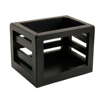 Meadow Edge Empty Furniture-Style Pet Crate - Black (synthetic illustration; no displayed measurements)