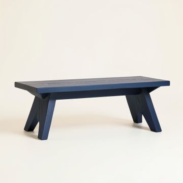Meadow Arc Indoor Bench (synthetic illustration; no displayed measurements)