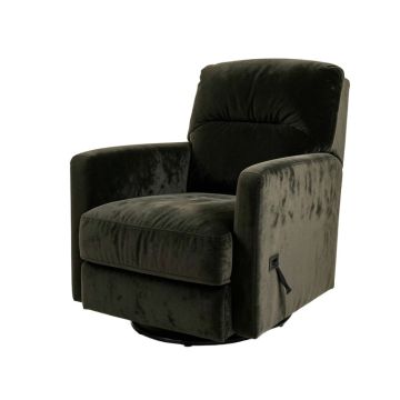 Standley 29.3 '' Wide Velvet Manual Swivel Standard Recliner