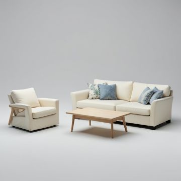 Silke Outdoor Loveseat Set (synthetic illustration; no displayed measurements)