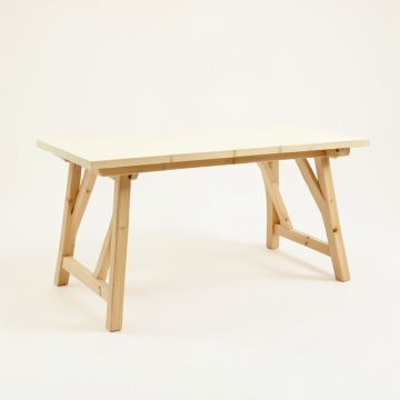 Fern Dale Empty Workshop Workbench - Cream (synthetic illustration; no displayed measurements)