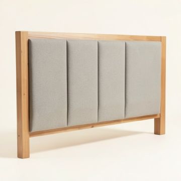 Poteau Upholstered Panel Headboard (synthetic illustration; no displayed measurements)
