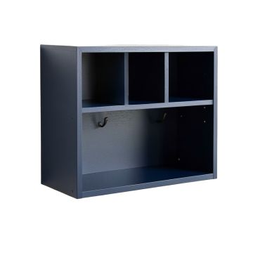 Moss Crest Wall-Mounted Entryway Organizer Shelf - Navy