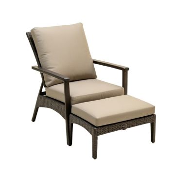 Danesh Patio Chair With Cushions And Ottoman