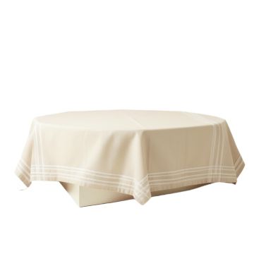 Holly Crest Flat Bed Sheet - Beige