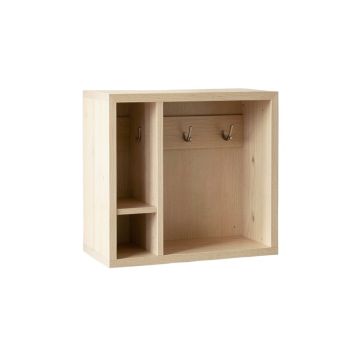Olive Crossing Wall-Mounted Entryway Organizer Shelf - Beige