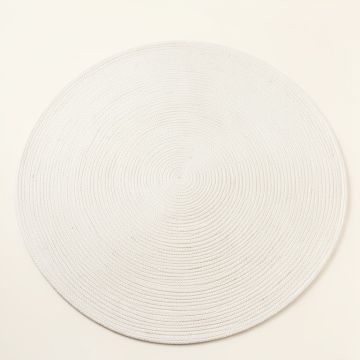 Stone Branch Round Area Rug - White (synthetic illustration; no displayed measurements)