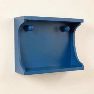 Aspen Bend Wall-Mounted Entryway Organizer Shelf - Blue (synthetic illustration; no displayed measurements)