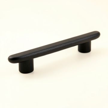 Spruce Branch Cabinet Handle Without Packaging - Black (synthetic illustration; no displayed measurements)