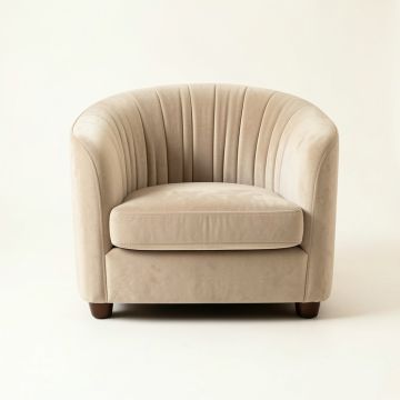 Briar Brook Upholstered Armchair - Beige (synthetic illustration; no displayed measurements)