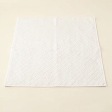 Oak Bend Bath Mat - White (synthetic illustration; no displayed measurements)