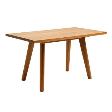 Mid Century Modern Faux Wood Dining Table