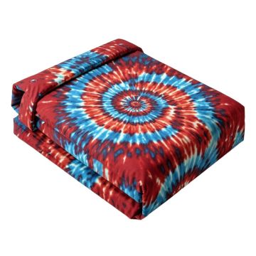 Tie Dye Spiritual Ikat With Hallucinatory Concentric Fractal Weird Creepy Reflection Duvet Cover Set