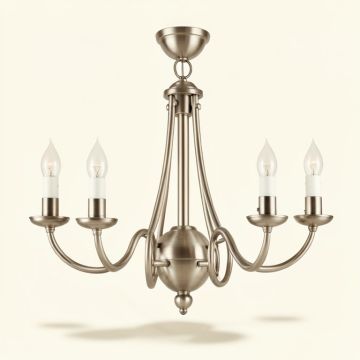 Hadrian 5 - Light Shaded Classic / Traditional Chandelier (synthetic illustration; no displayed measurements)