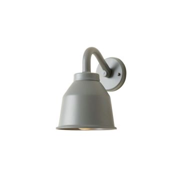 Linden Crest Wall Sconce Mounted On A Plain Wall - Gray