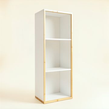 Slate Brook Narrow Cubby Tower - White (synthetic illustration; no displayed measurements)