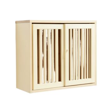 Elm Edge Wall-Mounted Entry Cabinet - Cream