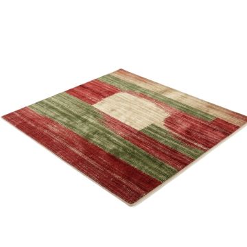 Ombre Beige/Red/Green Area Rug