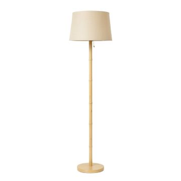 Brook Brook Floor Lamp With A Plain Fabric Shade - Beige