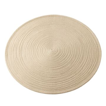 Brook Branch Round Area Rug - Beige (synthetic illustration; no displayed measurements)