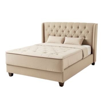 Edwyna Twin Tufted Upholstered Platform Bed