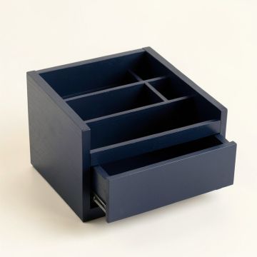 Aspen Bend Empty Coffee-Station Organizer - Navy (synthetic illustration; no displayed measurements)