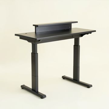 Series C Height Adjustable U-Shaped Standing Desk With Hutch (synthetic illustration; no displayed measurements)