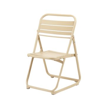Cedar Brook Folding Outdoor Chair - Beige