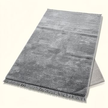 Malloy Ombre Fringe Flatweave Cotton Gray Rug (synthetic illustration; no displayed measurements)