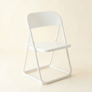 Cove Bluff Folding Outdoor Chair - White (synthetic illustration; no displayed measurements)