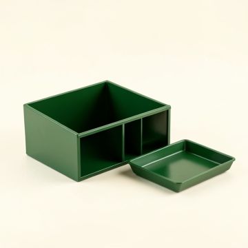 Elm Bend Empty Coffee-Station Organizer - Green (synthetic illustration; no displayed measurements)