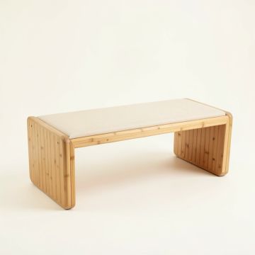 Dawn Canyon Indoor Bench - Beige (synthetic illustration; no displayed measurements)