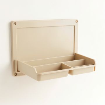 Ridge Dale Empty Wall-Mounted Tool Organizer Panel - Beige (synthetic illustration; no displayed measurements)