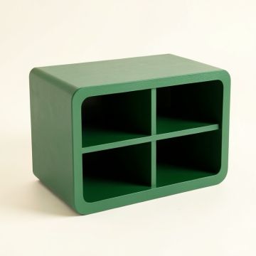 Moss Bluff Low Toy Storage Unit - Green (synthetic illustration; no displayed measurements)