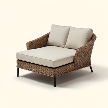 Carles Garden Daybed With Cushions (synthetic illustration; no displayed measurements)