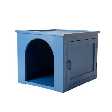 Maple Falls Empty Furniture-Style Litter Enclosure - Blue