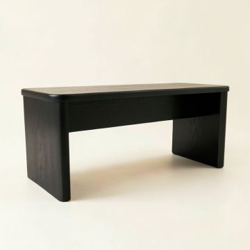 Rowan Crest Indoor Bench - Black (synthetic illustration; no displayed measurements)
