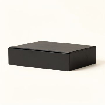 Maple Edge Desktop Monitor Riser - Black (synthetic illustration; no displayed measurements)