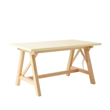 Slate Bridge Empty Workshop Workbench - Cream