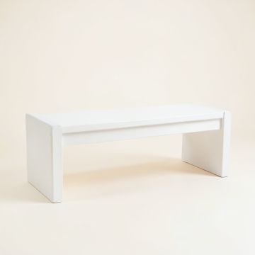 Olive Brook Indoor Bench - White (synthetic illustration; no displayed measurements)