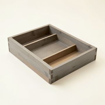 Olive Arc Empty Pantry Drawer Organizer Insert - Gray (synthetic illustration; no displayed measurements)