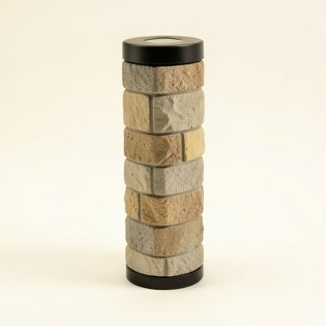 Mosaic Column Solar Powered Led Pathway Light Pack (synthetic illustration; no displayed measurements)