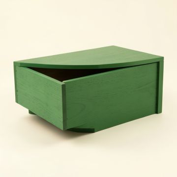 Ridge Bend Small-Parts Storage Drawer Cabinet - Green (synthetic illustration; no displayed measurements)