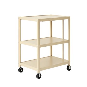 Stone Canyon Empty Rolling Workshop Cart - Beige