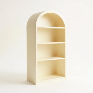 Rowan Bend Freestanding Bookcase - Cream (synthetic illustration; no displayed measurements)