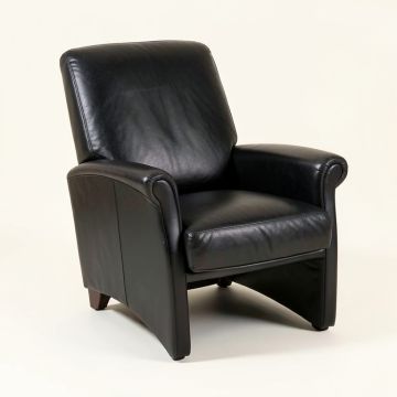 Grotusque 30 '' Wide Top Grain Leather Lounge Chair (synthetic illustration; no displayed measurements)