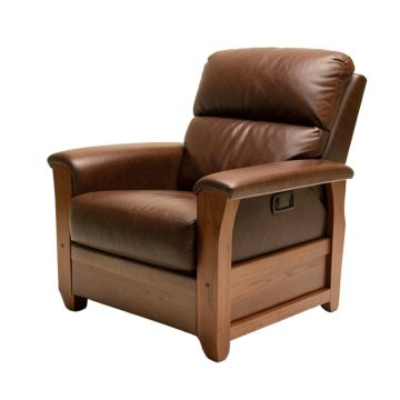 Dracut Faux Leather Manual Club Recliner