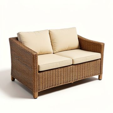 Arshmaan Patio Sofa With Cushions (synthetic illustration; no displayed measurements)